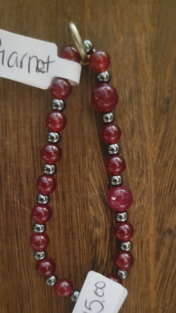 Garnet Stretch Bracelet