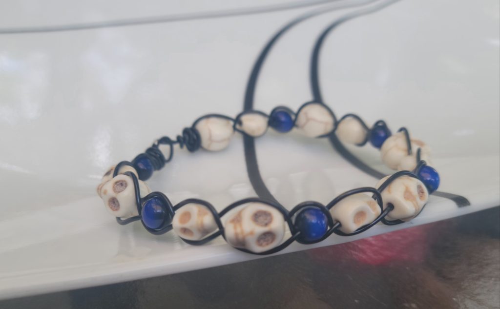 Blue Skull Aura Bracelet