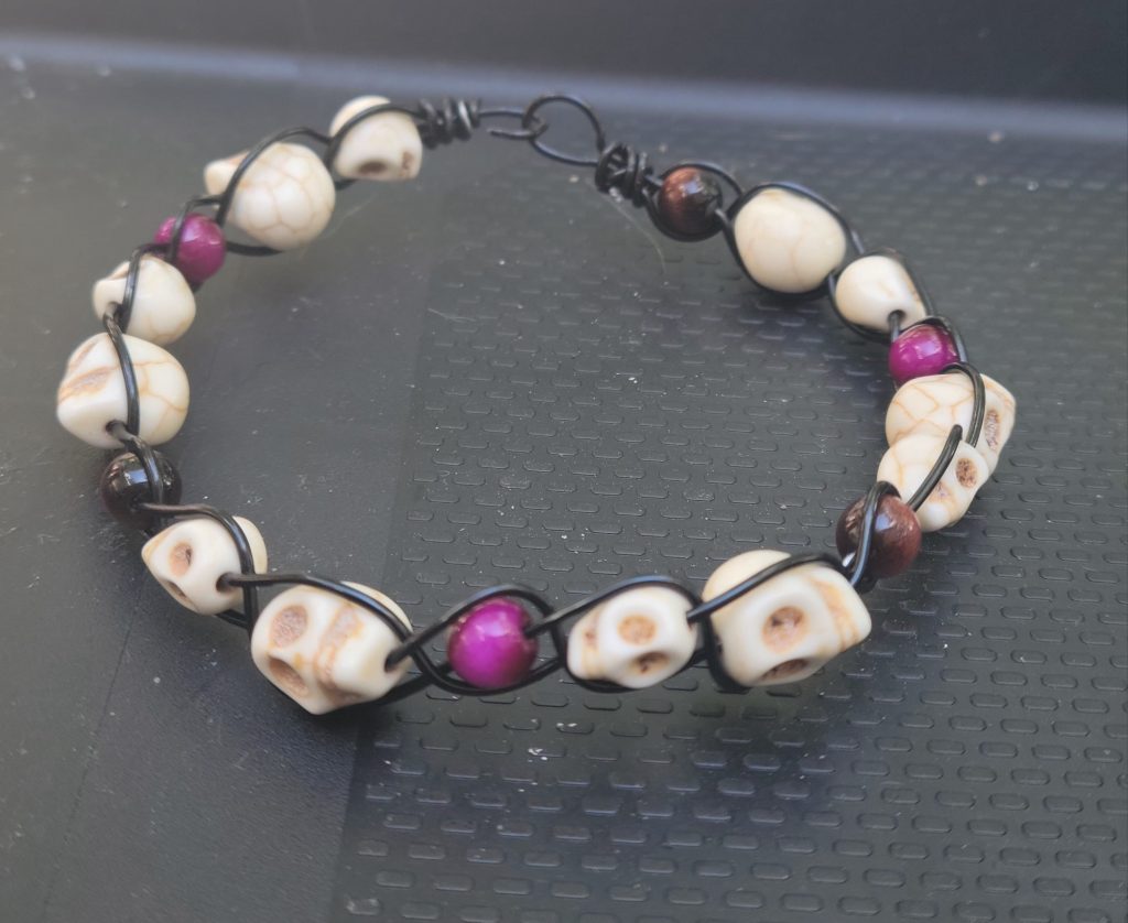 Purple Skull Aura Bracelet