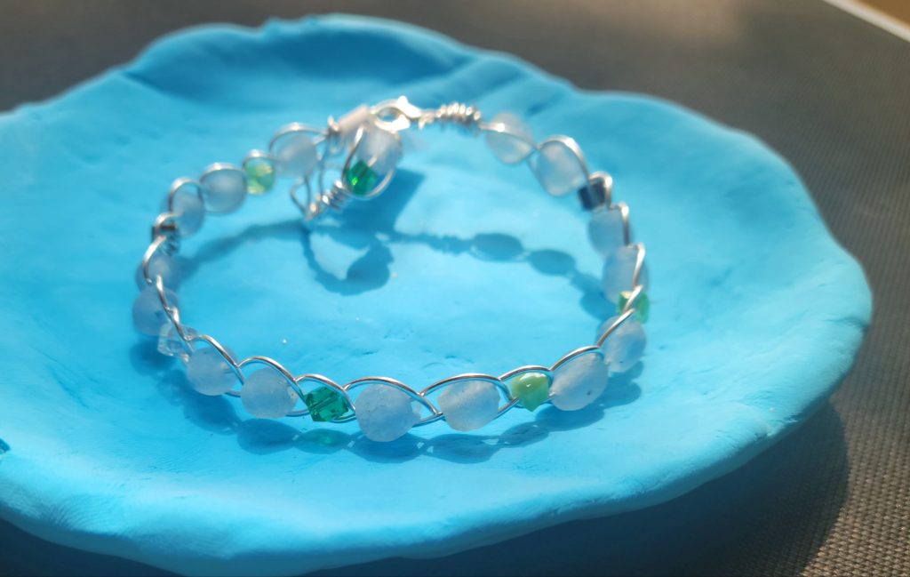 Seaglass Aura Bracelet and Ring